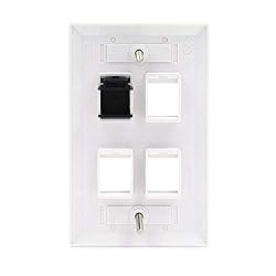 VCE 20-Pack Blank Keystone Jack Inserts