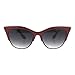 SA106 Womens High Point Squared Half Rim Look Cat Eye Sunglasses Red