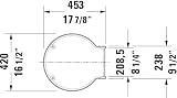 Duravit Starck 1 Toilet Seat Soft Close Urea Thermoset White Stainless Steel view 10