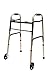 Lumex ColorSelect Walkers for Seniors, Rolling & Folding Adult Walker with Wheels, Gold