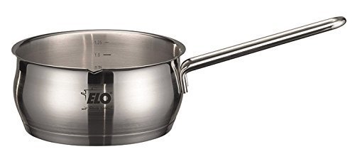 ELO Cookware 90604 Platin Stainless Steel Kitchen Induction Cookware Pots and Pans Set with Shock Resistant Glass Lids, 7-Piece (Certified Refurbished)