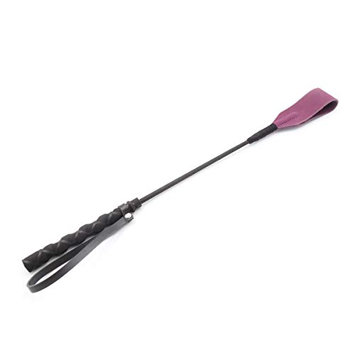 18" Real Riding Crop Purple with Genuine Leather Top | Premium Quality Crops