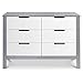 Carter's by DaVinci Colby 6-Drawer Dresser in Grey and White