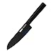 OOU Black Blade Series Chef's Knife, Santoku Knife, Paring Knife, Kitchen Knife, Black-Blade Oxidation Technology, Stain & Corrosion Resistant Chef Knife (UC3976-7'', 1.4116 German Stainless Steel)