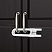 Sliding Cabinet Locks Child Safety,U Shaped Baby Safety Locks,Baby and Child proof Cabinet kitchen Bathroom Storage Doors Knobs and Handles 4 Pack