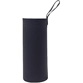 candygirlft Water Bottle Carrier Bag 25oz, Water Bottle Sleeve, Neoprene Portable Insulated Water bottle Sling Holder Bag 750ml for Men Women Hiking,Black (25 oz-1pack)