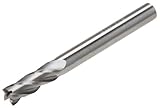 Steelex D2704 Solid Carbide End Mill, 1/4-Inch by 4 Flutes