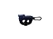 Klitch Canvas The Footwear Clip Hangs Sports Shoes On Any Bag (Black)