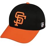 MLB Cooperstown ADULT San Francisco GIANTS Orng/Black Hat Cap Adjustable Velcro TWILL Throwback