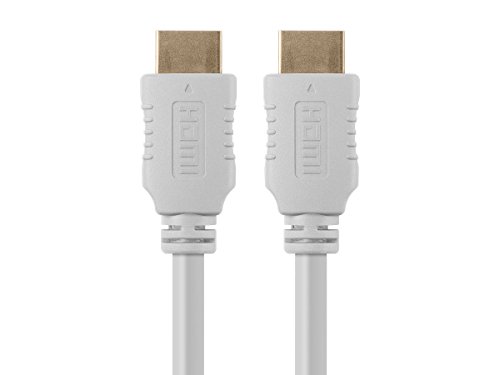 Monoprice 104026 Select Series High Speed HDMI Cable, 4K @ 24Hz, 10.2Gbps, 28AWG, 6ft, White