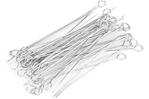 50pcs Nichrome Tips Inoculating Loop Reusable Inoculating Loop Holders for Laboratory(3mm)