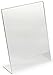 Dazzling Displays Clear Acrylic Slanted Sign Holder 8.5 x 11 - Clear Slanted Picture Frame Holder for Office, Retail, Tradeshow and Home Use (3-Pack)