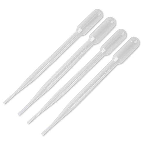 Disposable Plastic Transfer Pipettes 3ML, Essential Oils Pipettes, Makeup Tool, Graduated, Pack of 100