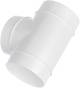 EUROPLAST 100mm 4 Inch T-Joint 3 Way Round PVC Ducting Connector Ventilation view 7