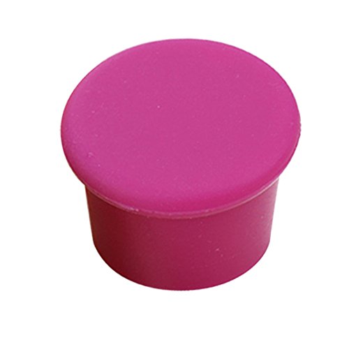 Click Here to See More Images Creative Silicone Reusable Wine Stopper Beer Bottle Cap Cover ,Wine Sealer (Rose-Red)