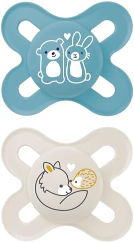MAM Original Start Matte Baby Pacifiers, Binky for 0-3 Months, BPA