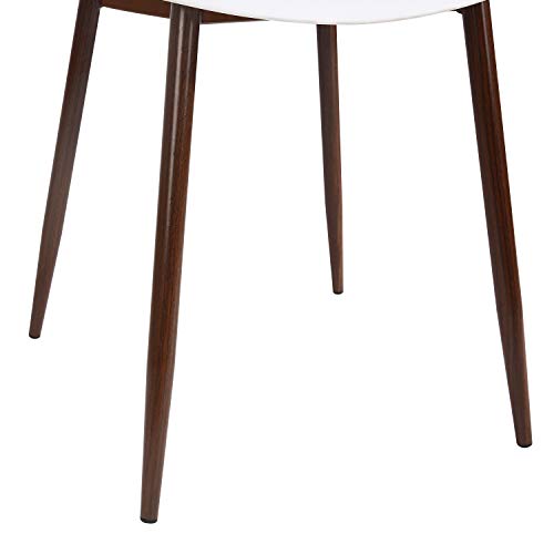 EdgeMod Landon Sculpted Dining Chair in White (Set of 4) (EM374WHI