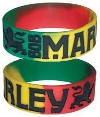 BOB MARLEY Rasta Colors Lion of Judah Silicone WRISTBAND