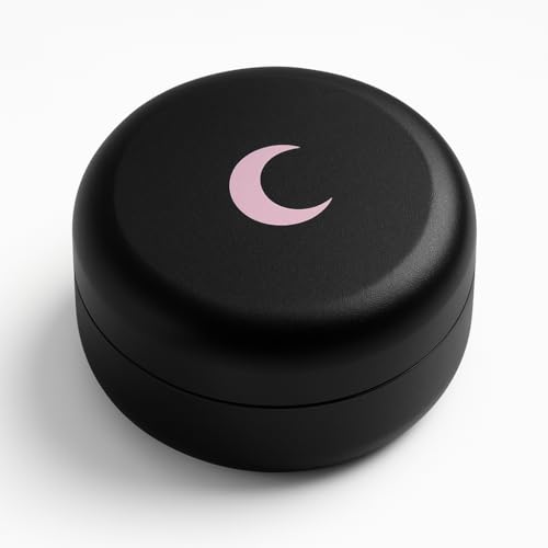 Brando Moon Black Pocket Storage Case Container Smell Proof and Air Tight - Easy to Carry and Best Way to Preserve & Coffee - 2.1 x 0.9