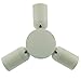 Uniox 3 in 1 Lamp sockets Adapter,Medium Base E26 / E27,Lampholder Horizontal Splitter White
