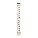 Wearlizer Compatible with Fitbit Charge 2 Bands for Women Replacement Wrist Band Small Large Accessories Dressy Bangle Bracelet Rose Gold