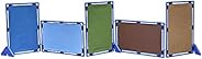Children's Factory-CF900-921 Rect. Woodland PlayPanel Set - 5, Room Divider Panels, Free-Standing Classroo