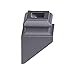 Satin Black 16.3.2 Angled Base Shoes for 1/2 inch Square Iron Balusters for Stair Remodel, Box of 10