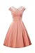 iLover Womens Classy Vintage Audrey Hepburn Style 1940's Rockabilly Evening Dress
