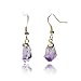 Sedmart Gold Plated Irregular Raw Amethyst citrine Drop Earring For Women Gemstones Earring Jewelry