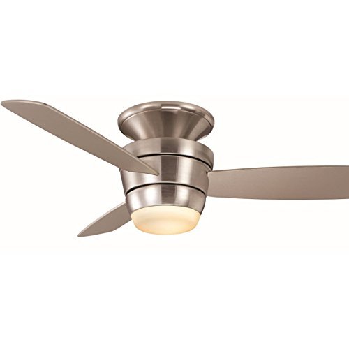 Harbor Breeze Mazon 44 In Brushed Nickel Flush Mount Indoor