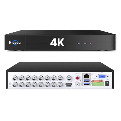 Hiseeu 16 Channel 4K Security DVR