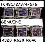 Epson FULL SET - Original Genuine R200 R220 R300 R300M R320 RX300 R620 R540 RX500 RX600 RX620 R340 RX320 BULK PACK ink inkjet cartridge TO-481SERIES 481/2/3/4/5/6