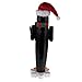 Clever Creations Black Penguin 15 Inch Traditional Wooden Nutcracker, Festive Christmas Décor for Shelves and Tables