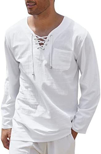 BRDFRL Mens Long Sleeve Linen Hippie Shirts Button Up Hooded Casual Hawaiian Beach Yoga Shirts Gray 3xl