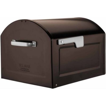 Architectural Mailboxes Centennial Large Capacity Post Mount Mailbox, Black (Rubbed Bronze) - Thumbnail 3