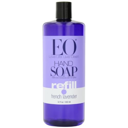 EO Hand Soap, Refill Size, French Lavender, 32-Ounce Bottles (Pack of 2) image