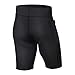 Junlan Sweat Shorts for Men Sauna Suit Mens Body Shaper Sweat Sauna Neoprene Shorts(Black, 2X-Large)