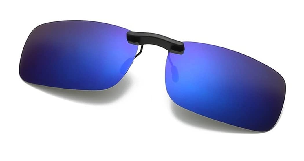 DAUCO Polarized Clip on Sunglasse Classic Sunglasses for Eyeglasses/Anti-glare/UV Protection-for Glasses Outdoor/Driving/Fishing