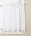 Lorraine Home Fashions Candlewick Tier Curtain Pair, 60 by 24-Inch, White