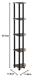 Furinno Turn-N-Tube 5 Tier Corner Display Rack