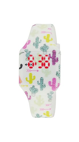 Moulin Girls Cactus Pattern Digital Watch White #03088.77055