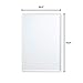 Better Bevel Frameless Rectangle Mirror, 22.5