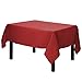 Gee Di Moda Square Tablecloth - 52 x 52 Inch Red Table Cloth for Small Square or Round Tables - Heavy Duty Washable Fabric - for Buffet Table, Holiday Party, Dinner, Wedding & Baby Shower