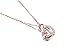 FAPPAC Interlocked 2 Heart Pendant Necklace Enriched with Swarovski Crystals