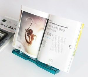Actto BST-03 Semi-transparent Blue Portable Reading Stand/Book stand Document Holder (180 angle adjustable) by BestBookStand