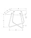 Monarch Specialties , Dining Table Chrome Metal Tempered 40