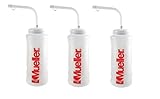 Mueller Quart Bottle w/ Straw (New Design), Natural Color w/ Red Letters (3-Pack)