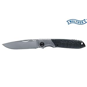Walther Klappmesser EDK, Taschenmesser, 440C, inkl. Holster, ideal für Outdoor Aktvitäten