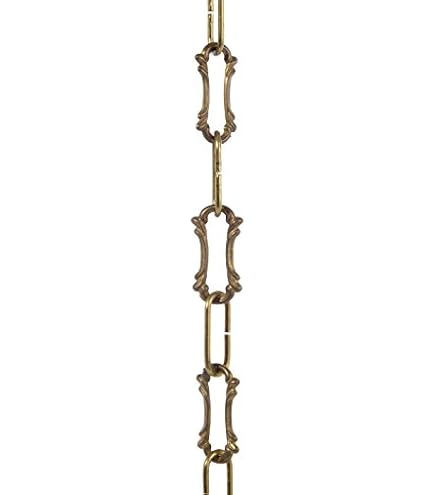 B&P Lamp Stahl-Lampenkette Oval, 5 Gauge, 91 Cm Länge – Robuste Zierkette Für Deko & Industrielook