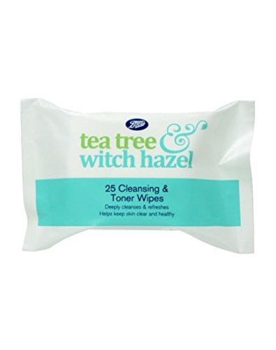 Boots Tea Tree and Witch Hazel Cleansing Wipes 25s